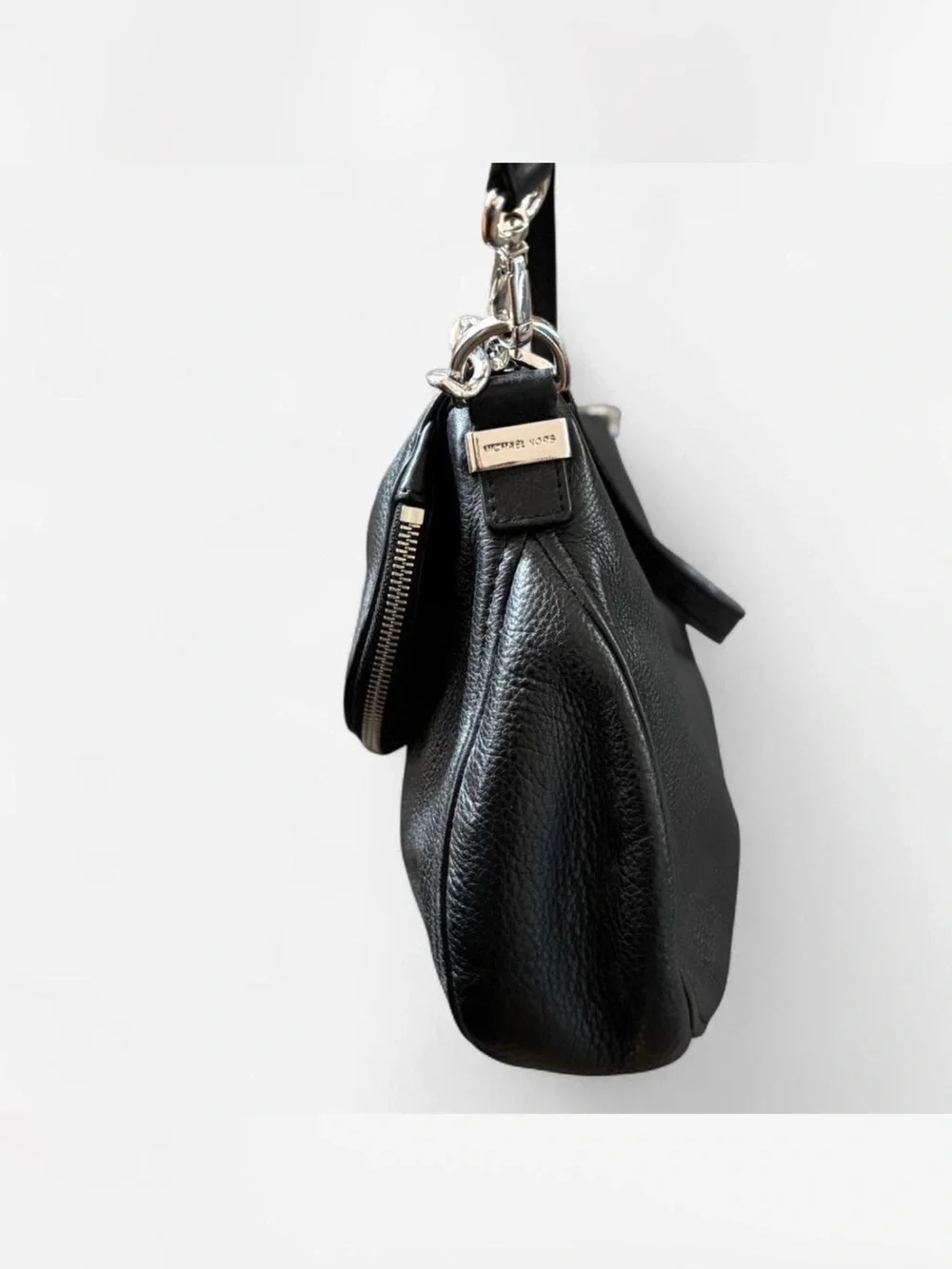 Michael Kors Black Pebbled Leather Crossbody Bag